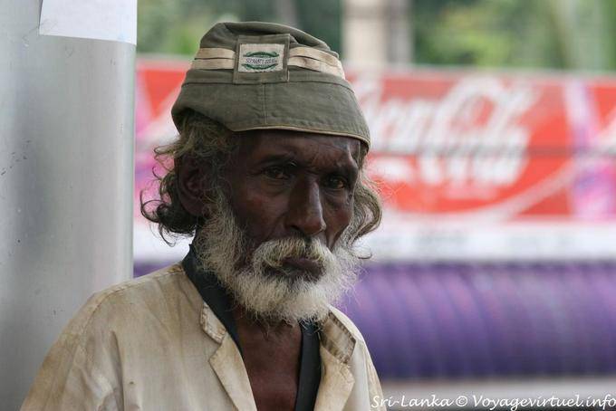 Ritratto di un povero disgraziato, Kandy - Ceylon Sri Lanka
