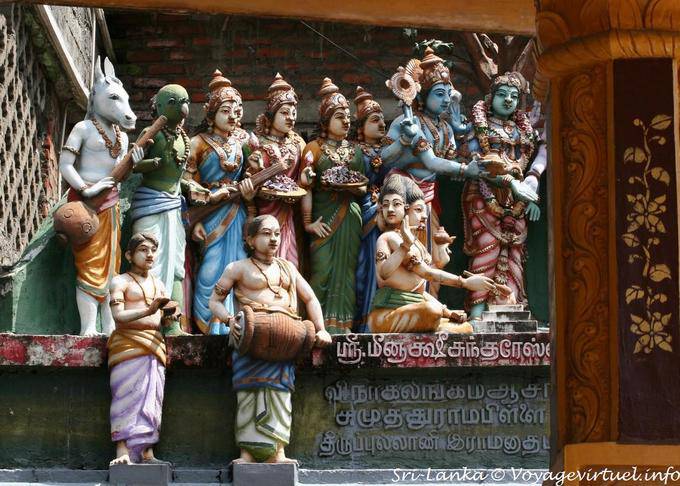 Figurine di cosmogonia indù Sri Muthumariamman, Matale - Ceylon Sri Lanka