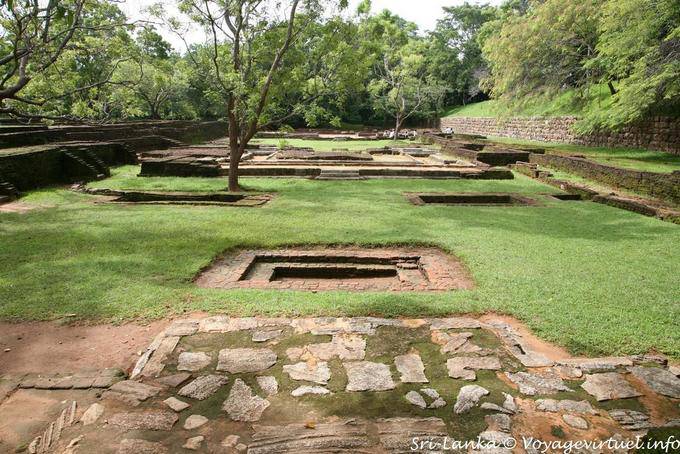 Una delle terrazze giardino Sigiriya - Ceylon Sri Lanka