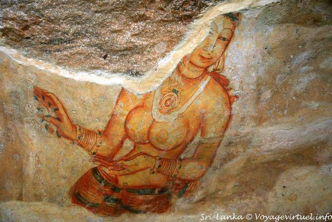 Bracciali e una collana di apsara, Sigiriya - Ceylon Sri Lanka