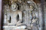 Statua Vidyhadhara Guha con Brahma Vihara Gal dio, Polonnaruwa, Ceylon Sri Lanka.
