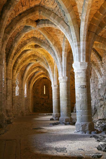 Architettura seminterrato, Castello di Chillon, Montreux - La Svizzera