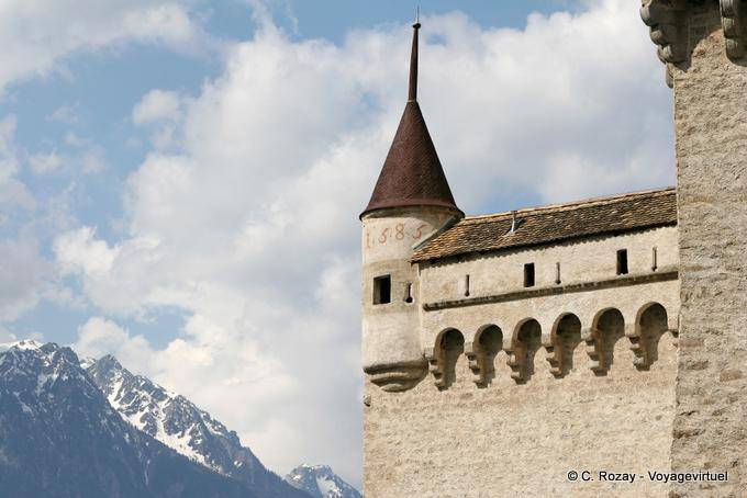 Castello di Chillon torretta - La Svizzera