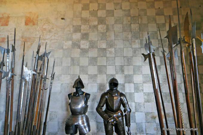 Armatura e lucci, Castello di Chillon - La Svizzera