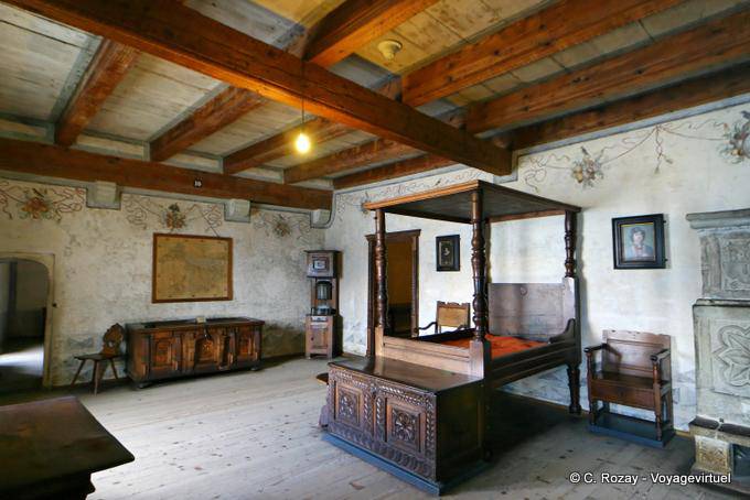 Camera da letto Berna, Castello di Chillon, Montreux - La Svizzera