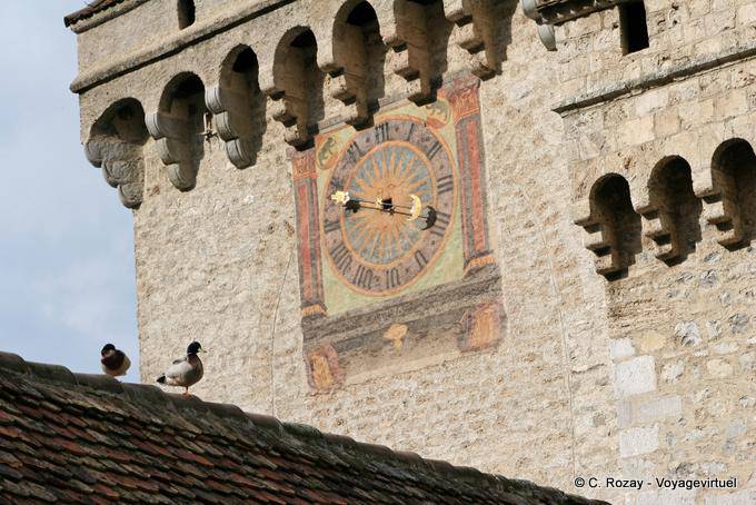 Orologio della Castello di Chillon Tour - La Svizzera