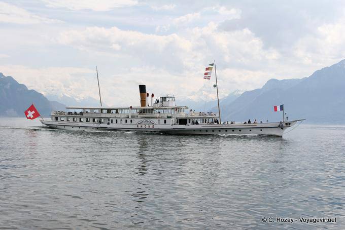 Rodano, vaporetto FFS Vevey - La Svizzera