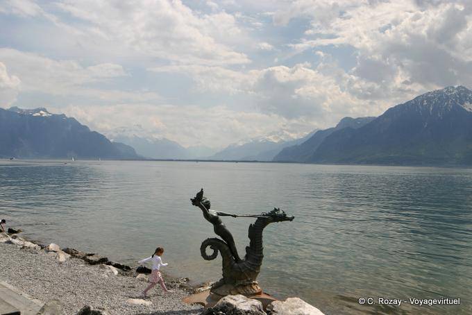 Panorama dell'ippocampo, Vevey - La Svizzera