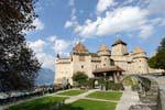 Castello di Chillon e Giardino, Montreux, La Svizzera.