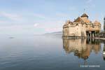 Mirror Lake Geneva Castello di Chillon, La Svizzera.