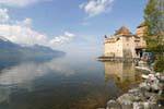 Meraviglioso Castello di Chillon, Montreux, La Svizzera.