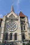 Al di fuori della Cattedrale di Notre-Dame de Lausanne, La Svizzera.