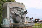 Scultura di tre asini Ouchy, La Svizzera.