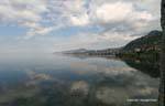 Panorama sul lago di Ginevra, La Svizzera.