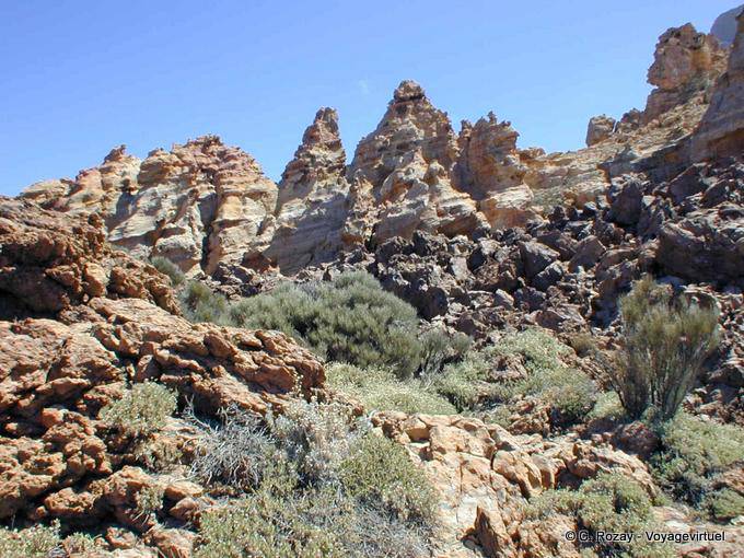Paesaggio lunare, ai piedi del Monte Teide, Tenerife