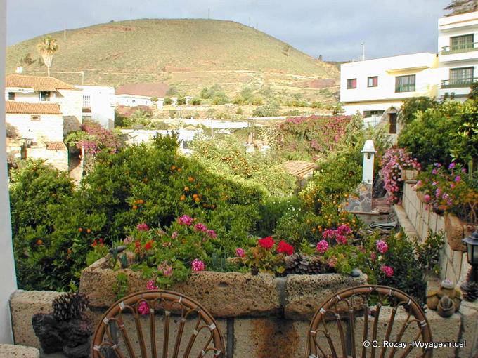 Tempesta di luce, vista da Granadilla Casa Rural, Tenerife