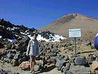 Freddo, a piedi sul vulcano Teide, Tenerife.