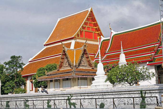 Ombre di cervi, Wat Choeng Phanan, Ayutthaya - La Tailandia