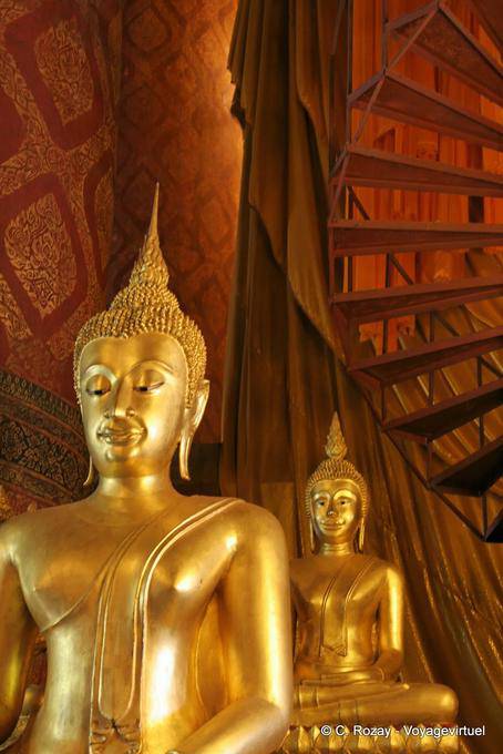 Allineamento buddista, Wat Choeng Phanan, Ayutthaya - La Tailandia