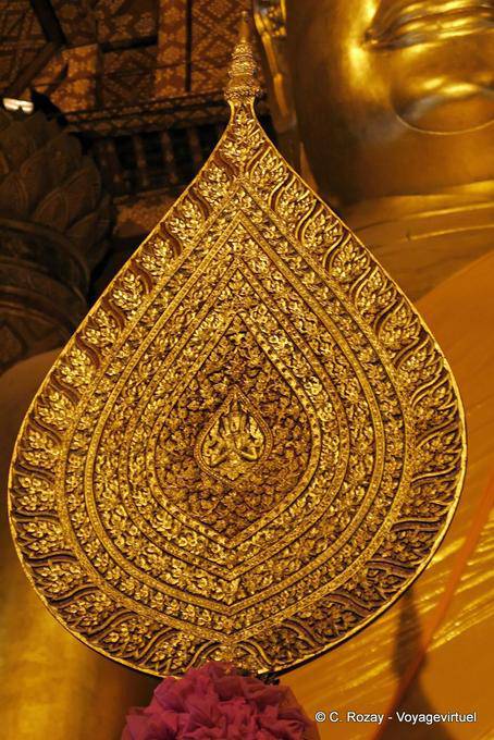 Fan tritato, Wat Choeng Phanan, Ayutthaya - La Tailandia