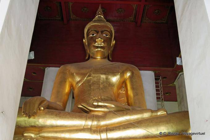 Buddha Wat Phra Na Uomini, Ayutthaya - La Tailandia