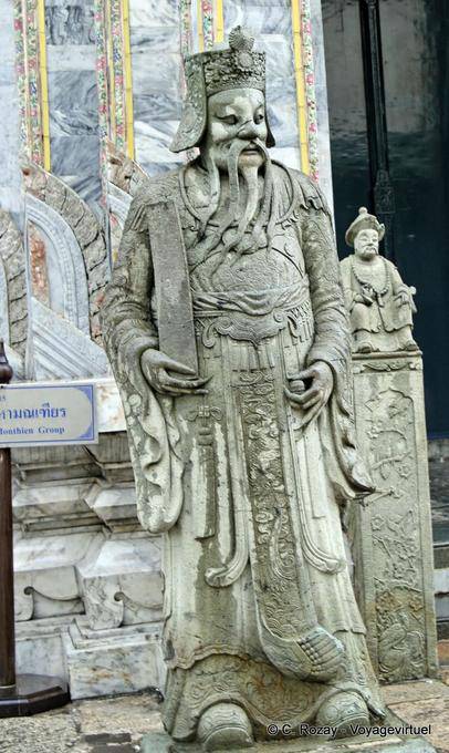Guardia cinese, Wat Pho (Wat Phra Chettuphon), Bangkok - La Tailandia