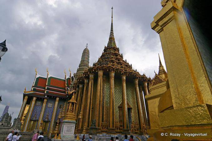 La Biblioteca Phra Mondop, Wat Phra Kaew, Bangkok - La Tailandia