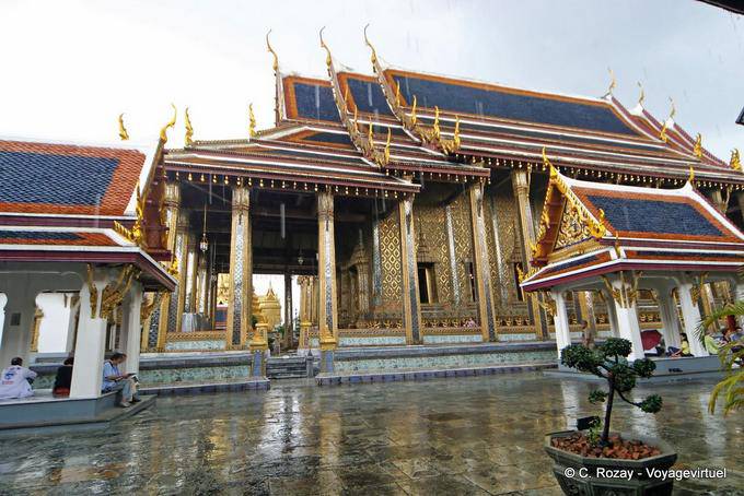 Bot del Buddha di Smeraldo, il Wat Phra Kaew, Bangkok - La Tailandia