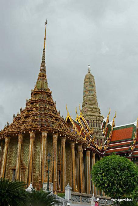 Phra Mondop e bellfry, Wat Phra Kaew, Bangkok - La Tailandia