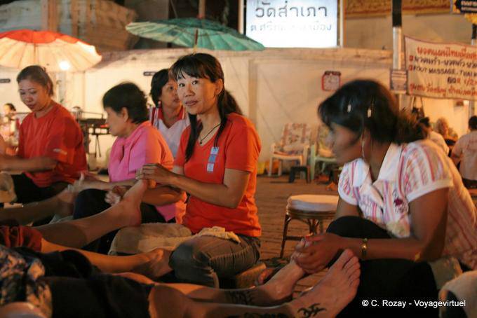 Massaggiatrice piede, Chiang Mai - La Tailandia