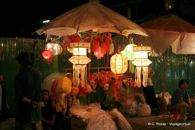 Sospensioni luminose cinesi, Chiang Mai - La Tailandia