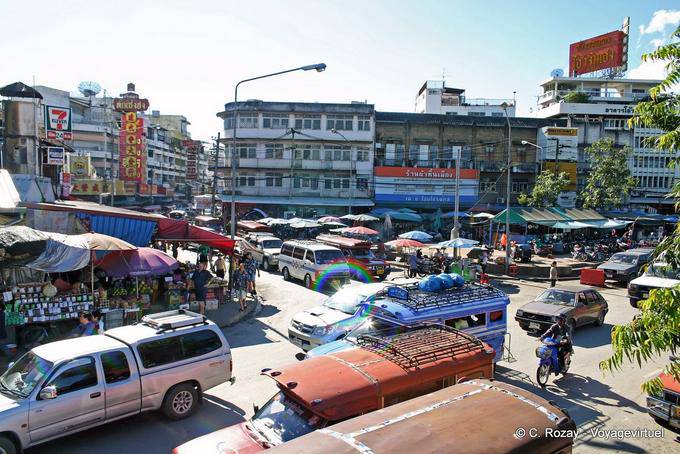 Traffico cittadino, Chiang Mai - La Tailandia