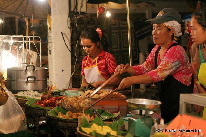 Cucina per la strada, Chiang Mai - La Tailandia