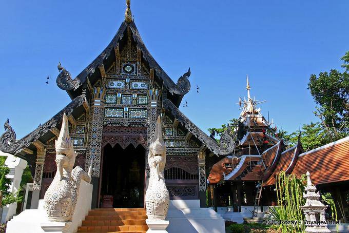 Legno Wat, Chiang Mai Tempio - La Tailandia