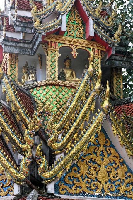 Estetica religiosi complicati, il Wat Doi Suthep, Chiang Mai - La Tailandia