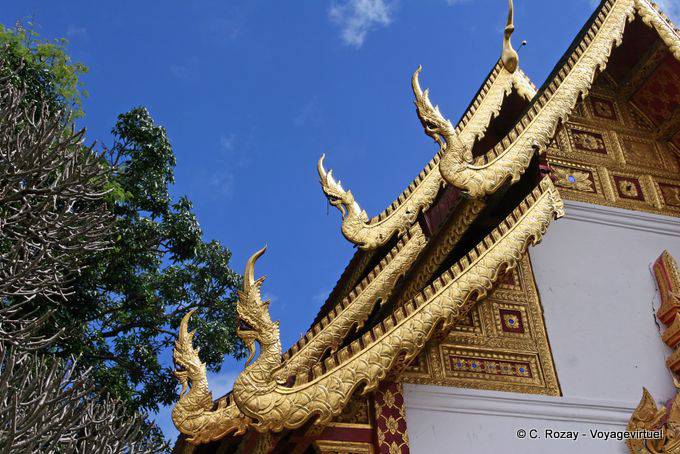 Tetto Naga, Wat Doi Suthep, Chiang Mai - La Tailandia