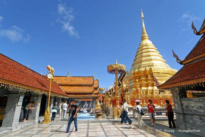 Visita del sito Wat Doi Suthep, Chiang Mai - La Tailandia