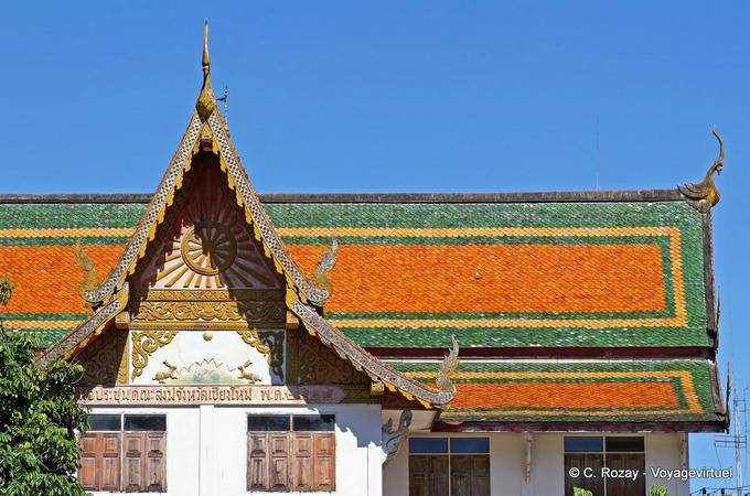 Colori del tetto, il Wat Phra Singh, Chiang Mai - La Tailandia