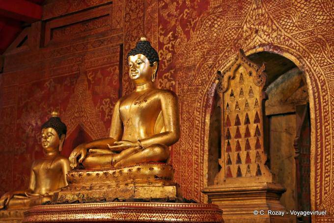 Leone Buddha, venerato Wat Phra Singh, Chiang Mai - La Tailandia