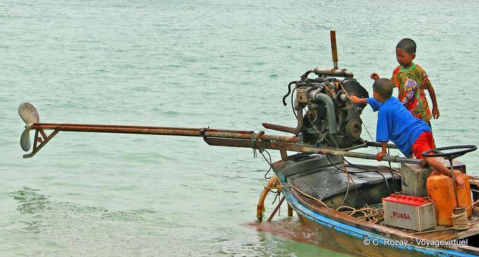 Motore della coda lunga, Koh Phi Phi - La Tailandia