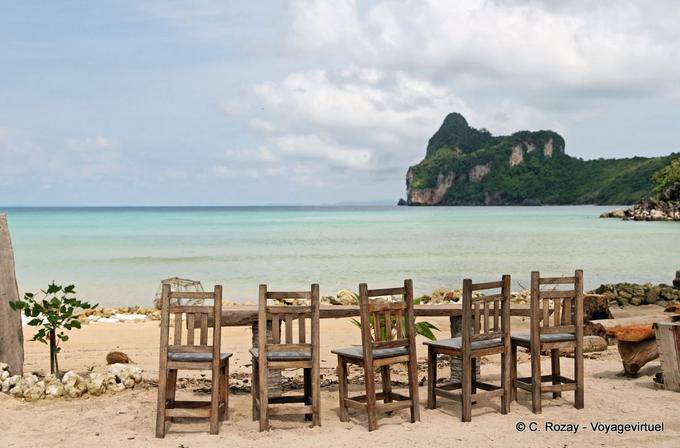 Usabilità preparato su Long Beach, Koh Phi Phi - La Tailandia
