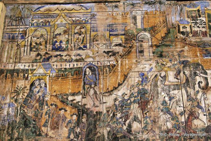 Un altro murale, Wat Phra That Lampang Luang - La Tailandia