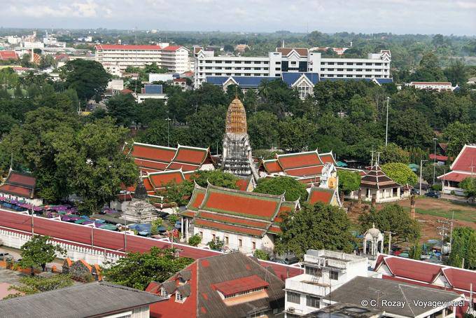 Panorama Phra Sri Rattana Wat Mahathat, Phitsanulok - La Tailandia