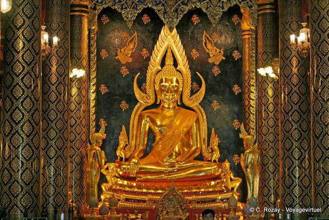 Phra Buddha Chinnarat, Wat Phra Si Rattana Mahatha, Phitsanulok - La Tailandia