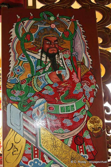 Pittura cinese dio barbuto, Phuket Town Gypsy - La Tailandia