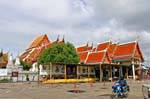 Esterno, Wat Choeng Phanan, Ayutthaya, La Tailandia.