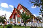 Vista Wat Phra Na Uomini, Ayutthaya, La Tailandia.