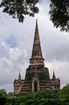 Chedi campana rovesciata, il Wat Phra Sri Samphet, Ayutthaya, La Tailandia.