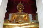 Buddha Wat Phra Na Uomini, Ayutthaya, La Tailandia.