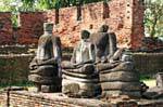 Senza testa Buddha, Wat Phra Sri Samphet, Ayutthaya, La Tailandia.